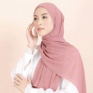 pashmina crinkle dusty pink