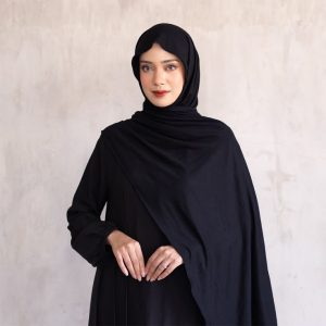 pashmina crinkle black